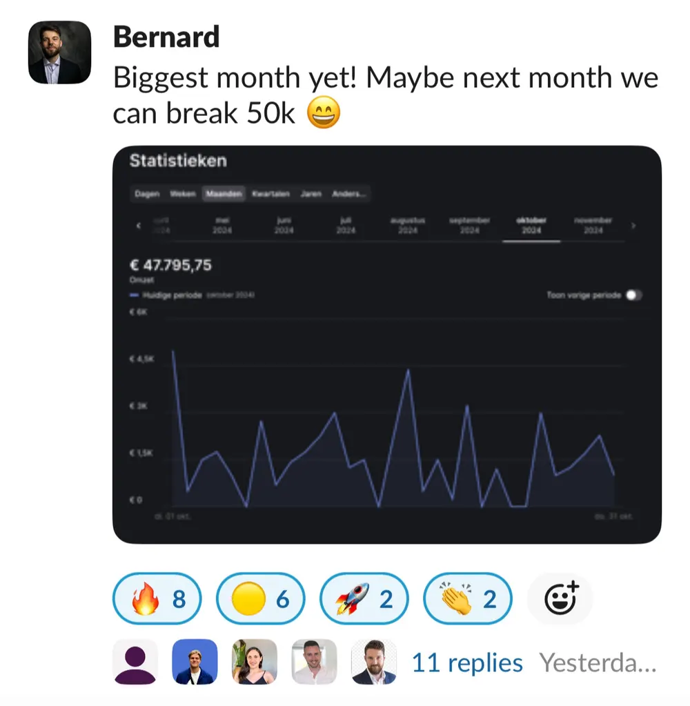 Bernard Reichling: €47,795 biggest month yet