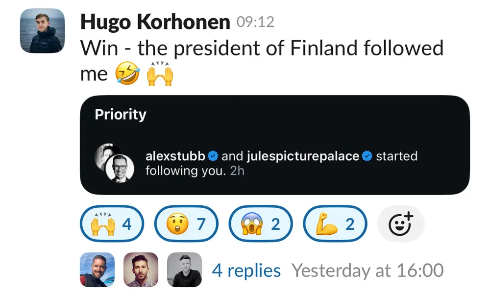 Hugo Korhonen: the president of Finland followed him