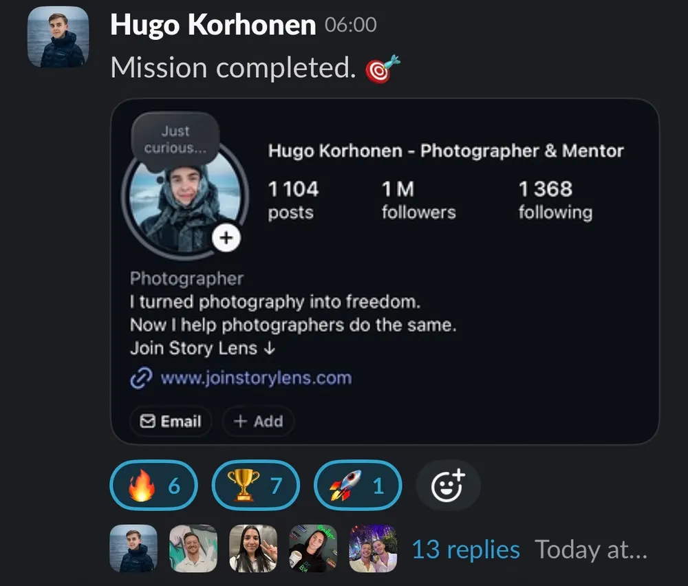 Hugo Korhonen: hit 1 million Instagram followers