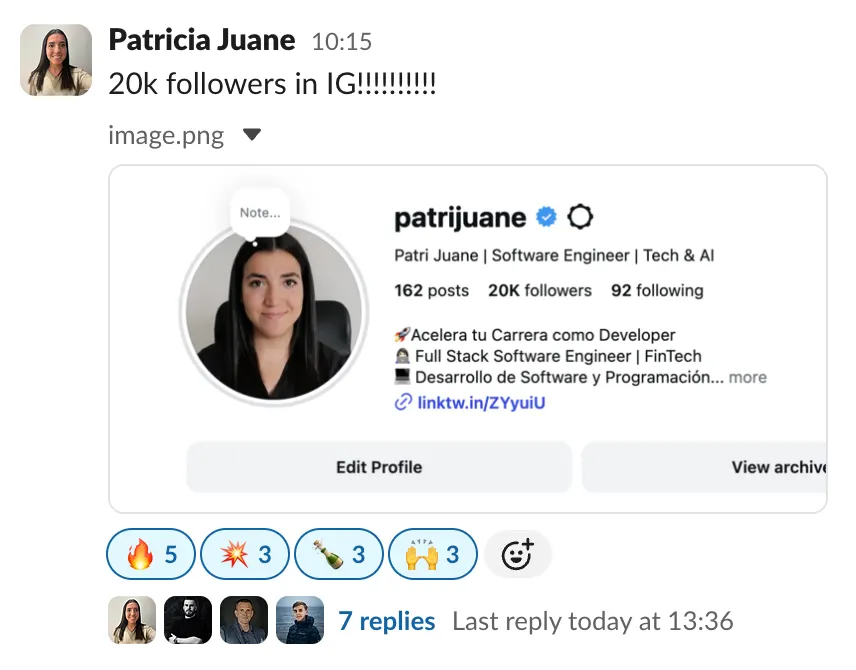 Patricia Juane: 20k followers on Instagram