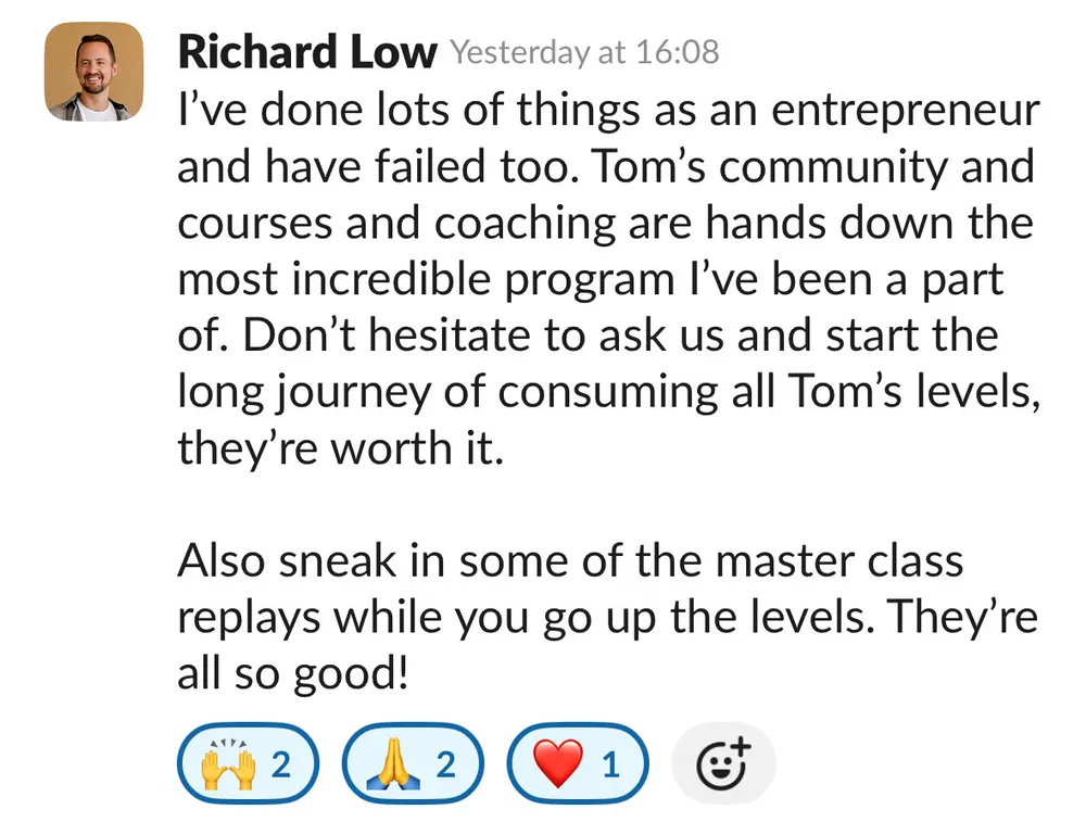 Richard Low: testimonial on the Scale20 system