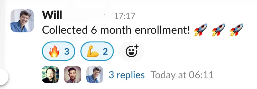 Will: collected a 6 month enrollment